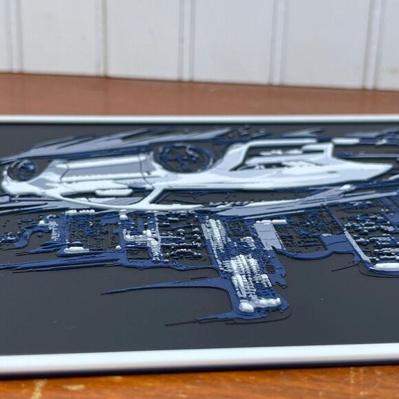 Ford Mustang Cobra Wall Art, Wall Art, Car Art, Textured Art - Picture 7 of 10